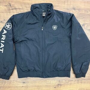 Ariat Mens Small Team Logo Insulated Jacket Black Conceal Carry Western Cowboy